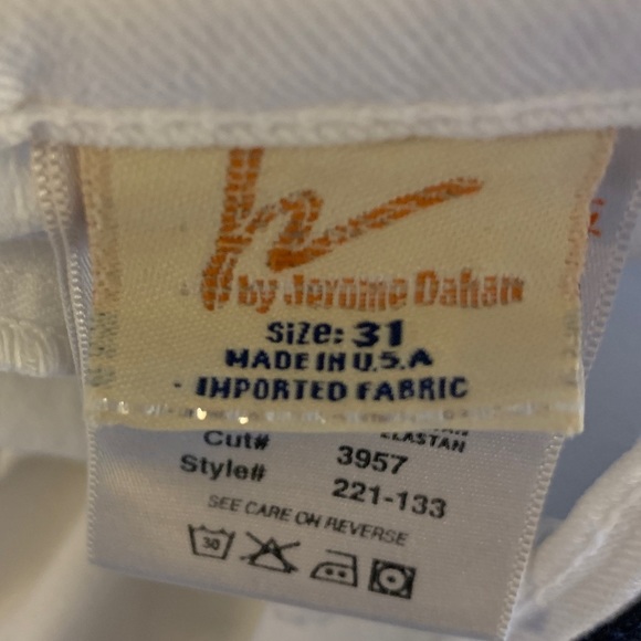 Citizens of Humanity Kelly 221 Low Waist Cropped White Jeans-  Size 31 - Stretch - Picture 6 of 9